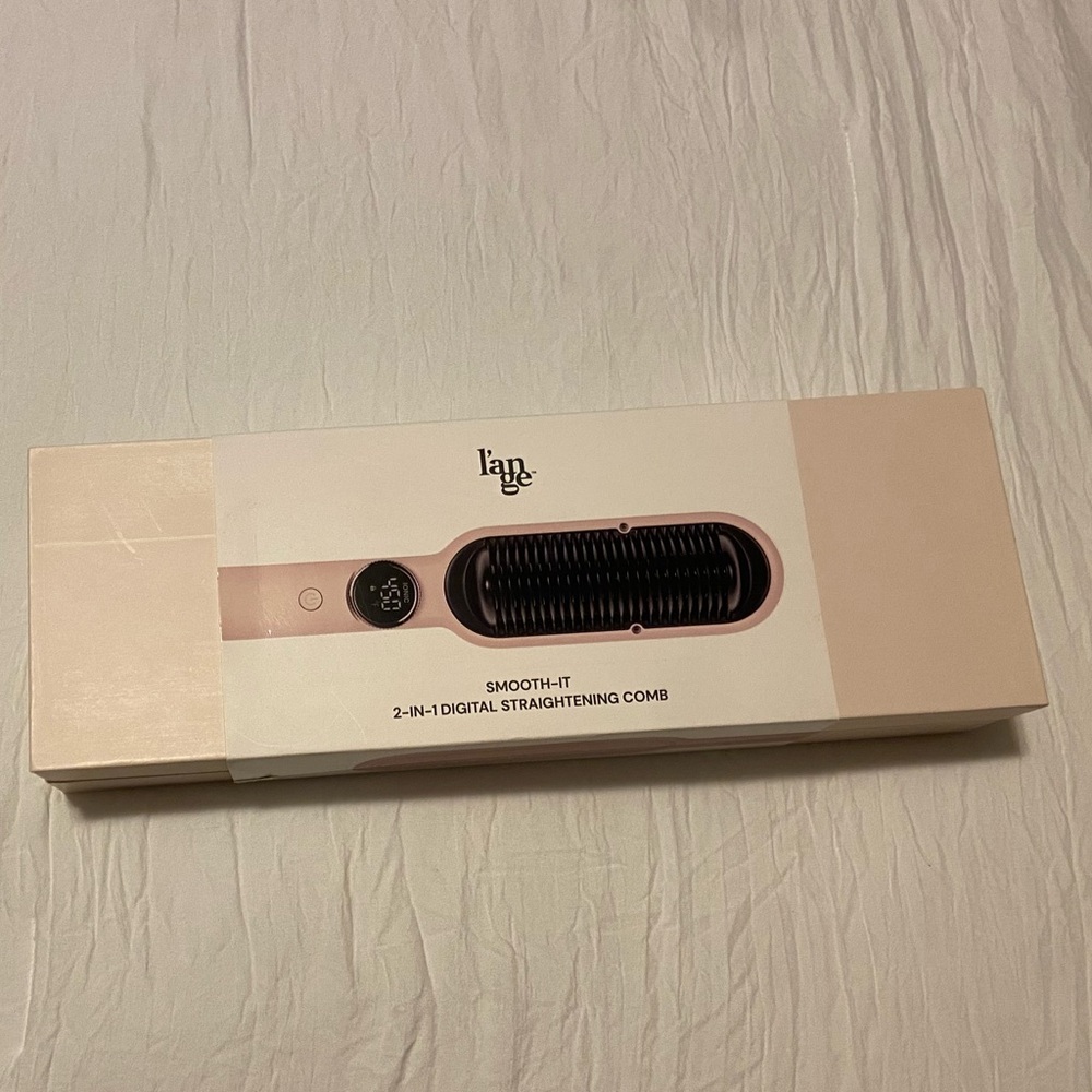 L’ange Pink 2-in-1 Digital Straightening Comb
